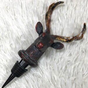 NWOT Caffco Intl. Antler Hill Stag Biltmore Inspiration Collection Wine Stopper